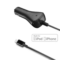 Autonabíječka Celly s Lightning konektorem, 1A černá