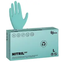 Ekologické nitrilové rukavice Espeon Nitril Bio - 100 ks, zelené, velikost L (100097) + dárek zdarma