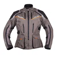 Dámská touringová moto bunda W-TEC Smackton Lady šedo-oranžová XS