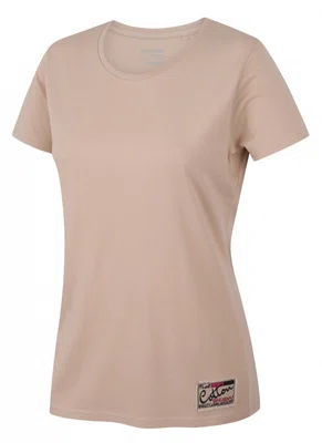 Husky Tee Base L XS, beige Dámské bavlněné triko