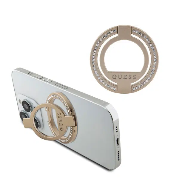 Guess Rhinestones MagSafe Ringstand, zlatá