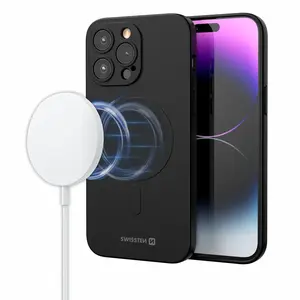 Zadní kryt Swissten Soft Joy MagStick pro Apple iPhone 16, černá