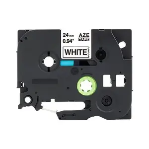 Kompatibilní páska s Brother TZ-N251 / TZe-N251, 24mm x 8m, černý tisk / bílý podklad, nelaminovaná