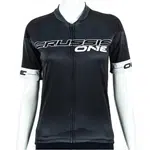 Dámský cyklistický dres s krátkým rukávem Crussis ONE CSW-059 černá/bílá L