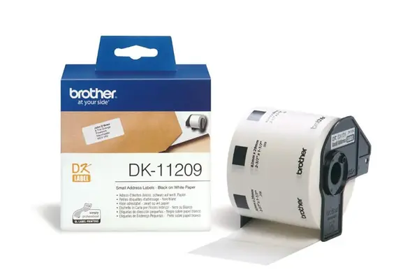 Brother DK-11209, 62mm x 29mm, papírová role, 800 etiket