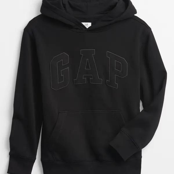 Černá klučičí dětská mikina GAP Logo v-tonal po