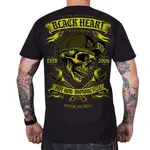 Triko BLACK HEART Satan černá L