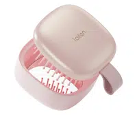 Cestovní kartáč na vlasy se zrcátkem Laifen Air Pink - růžový + dárek zdarma