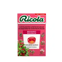 RICOLA Bylinné bonbóny bez cukru brusinka 40 g