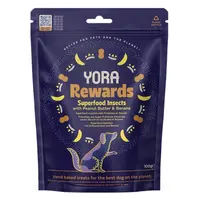 YORA Dog Rewards pamlsky z hmyzu arašídy a banán 100 g