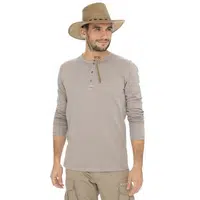 Bushman Pánský a dámský kožený klobouk One Ten, světle hnědý S