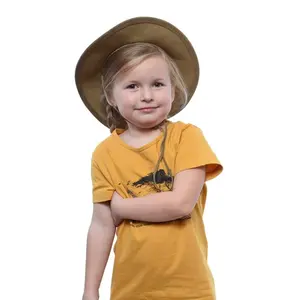 Bushman Kožený klobouk One Ten, světle hnědý S