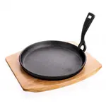 Pánev na dřevěném prkénku BANQUET Grada 22cm