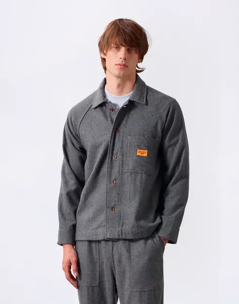 Service Works Flannel FOH Jacket Charcoal M
