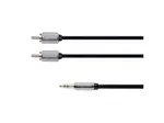 Kabel Jack 3.5mm stereo/2x Cinch 1m KRUGER & MATZ KM0309