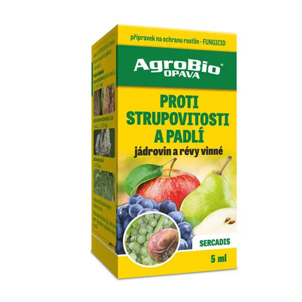 Přípravek proti strupovitosti a padlí AGROBIO Sercadis 5ml