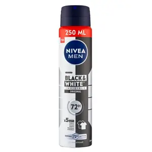 NIVEA Men Sprej AP B&W Invisible Original 250 ml