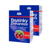GS Brusinky Akut &amp; D-manóza Akut, 2 x 20 tablet