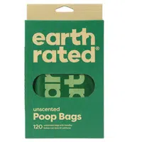 EARTH RATED Sáčky na psí exkrementy s uchy bez vůně v krabici 120 kusů