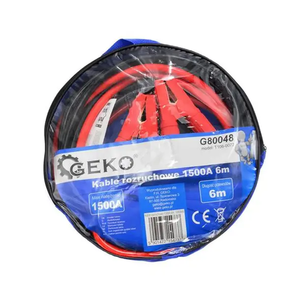Kabely startovací 1500A 6m GEKO G80048