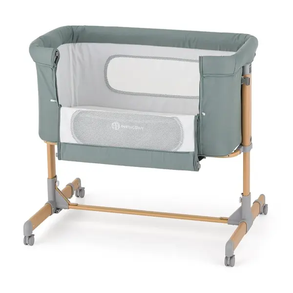 Petite&Mars Postýlka dětská polohovatelná Grace Compact Foggy Green