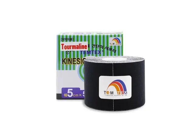 TEMTEX tape Tourmaline 5 cm x 5 m čierny