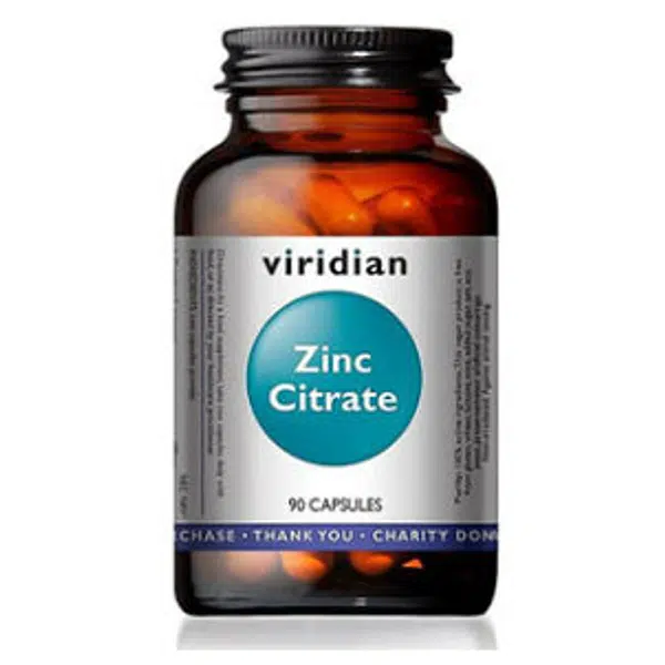 VIRIDIAN Nutrition Zinc Citrate 90 kapslí