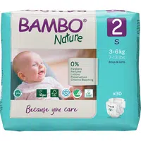 BAMBO Nature 2 Dětské plenky 3-6 kg 30 ks