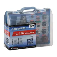 Sada autožárovek MEGA H4+H4+pojistky COMPASS 08519