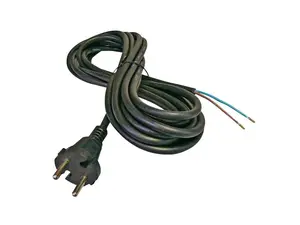 Flexo šňůra gumová 2x1,5mm2 5m černá  GETI