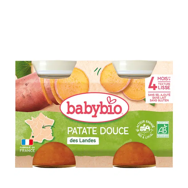 BABYBIO Sladké brambory 2 x 130 g