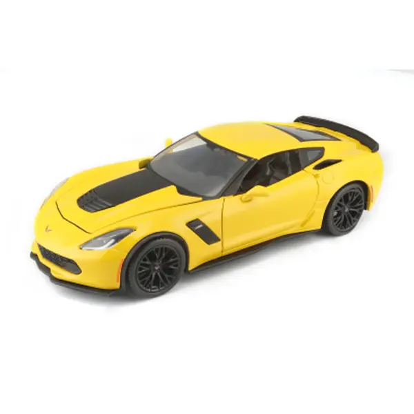 Corvette Z06, 2015, žlutá, 1:24