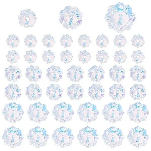 120Pcs 3 Size Glass Beads