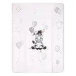 Prebaľovacia podložka mäkká New Baby Zebra biela 70x50