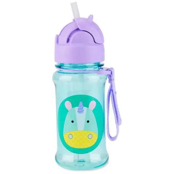 SKIP HOP Zoo tritan Fľaša so slamkou 355ml Jednorožec 12m+