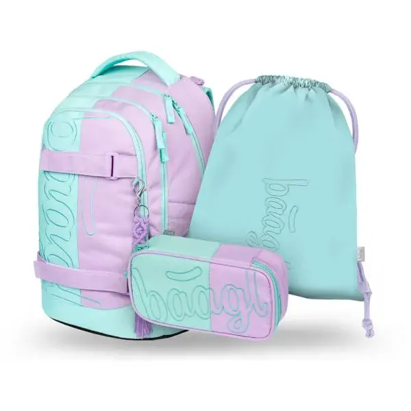 BAAGL SADA 3 Skate Max Sweet: batoh, peračník, vrecko