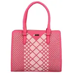 Elegantní dámská koženková kabelka přes rameno Rimi, růžová