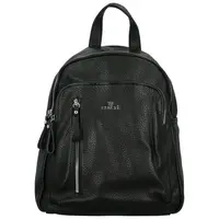 Stylový dámský koženkový kabelko-batoh Sellens, černý