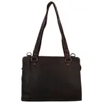 Trendy dámská kožená taška přes rameno GW Walram, tmavě hnědá