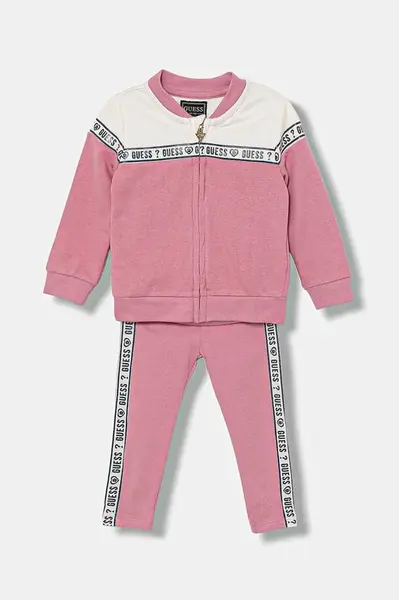 Bavlněná tepláková souprava pro miminka Guess 2-pack