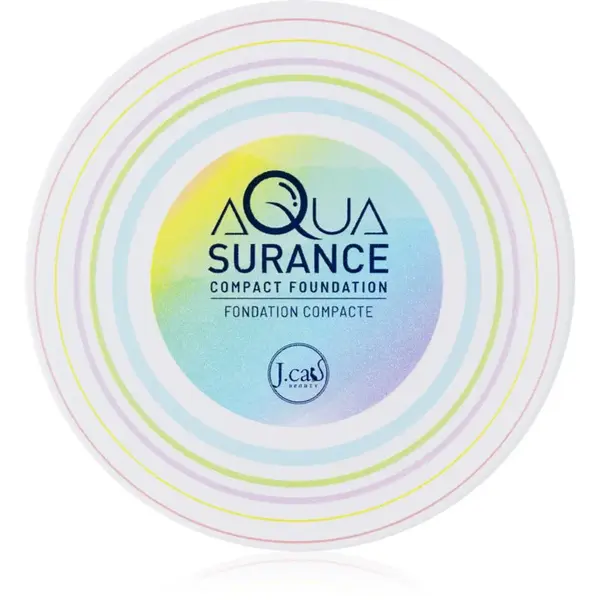 J.Cat Beauty Aquasurance kompaktní pudrový make-up pro střední až plné krytí odstín 101 Ivory 9 g