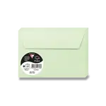 Barevná obálka Clairefontaine, C6, samolepicí, 20 ks - sv. zelená