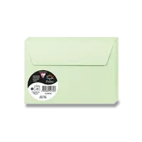 Barevná obálka Clairefontaine, C6, samolepicí, 20 ks - sv. zelená