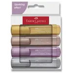 Zvýrazňovač Faber-Castell Textliner 46 Metallic - sada 4 barev