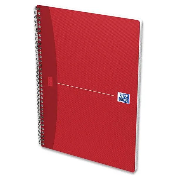 Kroužkový blok Oxford Essentials - A4, 90 listů, linkovaný, mix barev