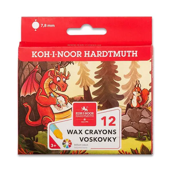 Voskové pastely Koh-i-noor 8232 - 12 barev