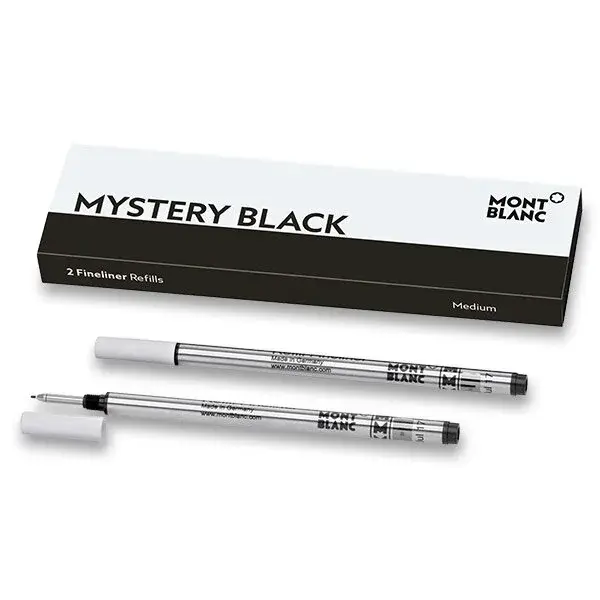 Náplň Montblanc do finelineru M, 2 ks, mystery black