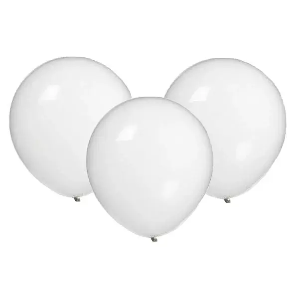 Balónek nafukovací 30cm - sada 10ks, transparentní
