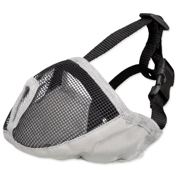 Náhubek pro krátkonosé plemena S 15cm šedý