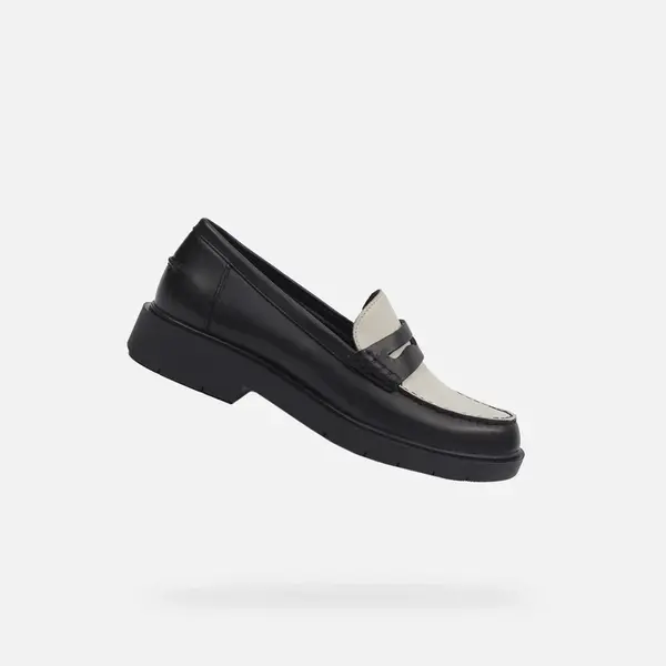Black women's moccasins Geox Spherica EC1 - Women's